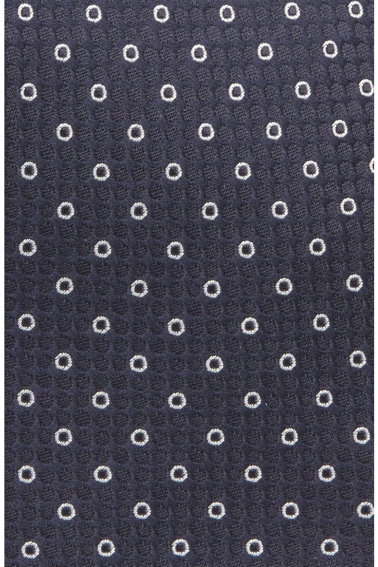 Geometric Silk Tie, Alternate, color, NAVY