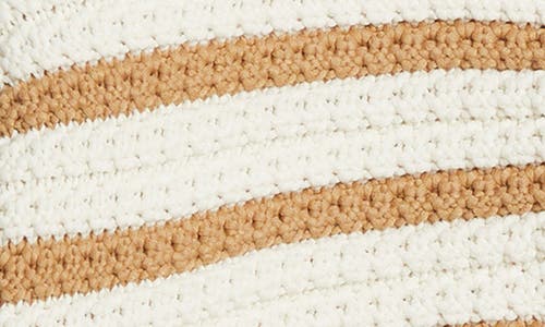 Paige Oberon Striped Cotton-blend Cardigan In Ivory/biscotti