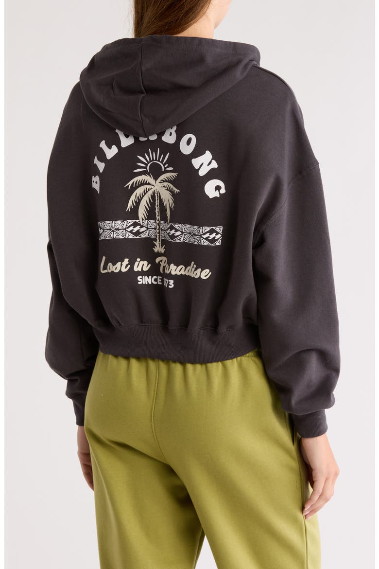 Lazy Daze Crop Hoodie, Alternate, color, BLACK SAND