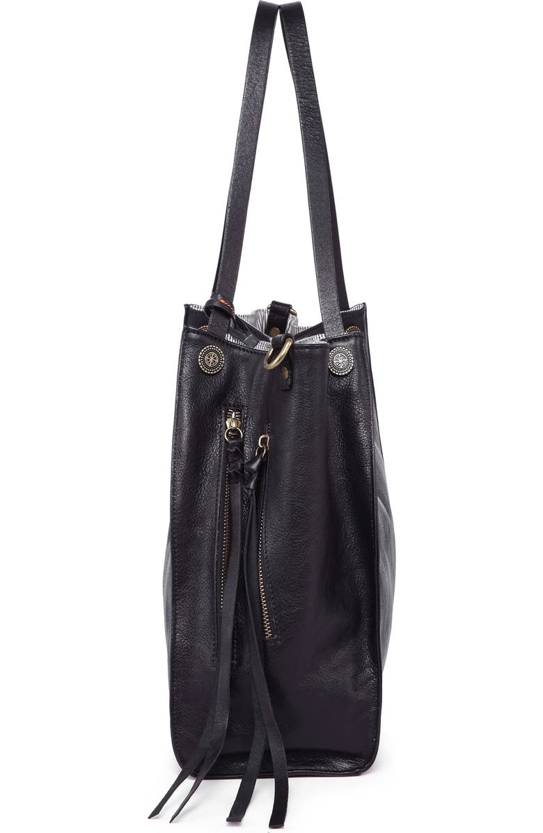OLD TREND Daisy Leather Tote Bag, Alternate, color, Black