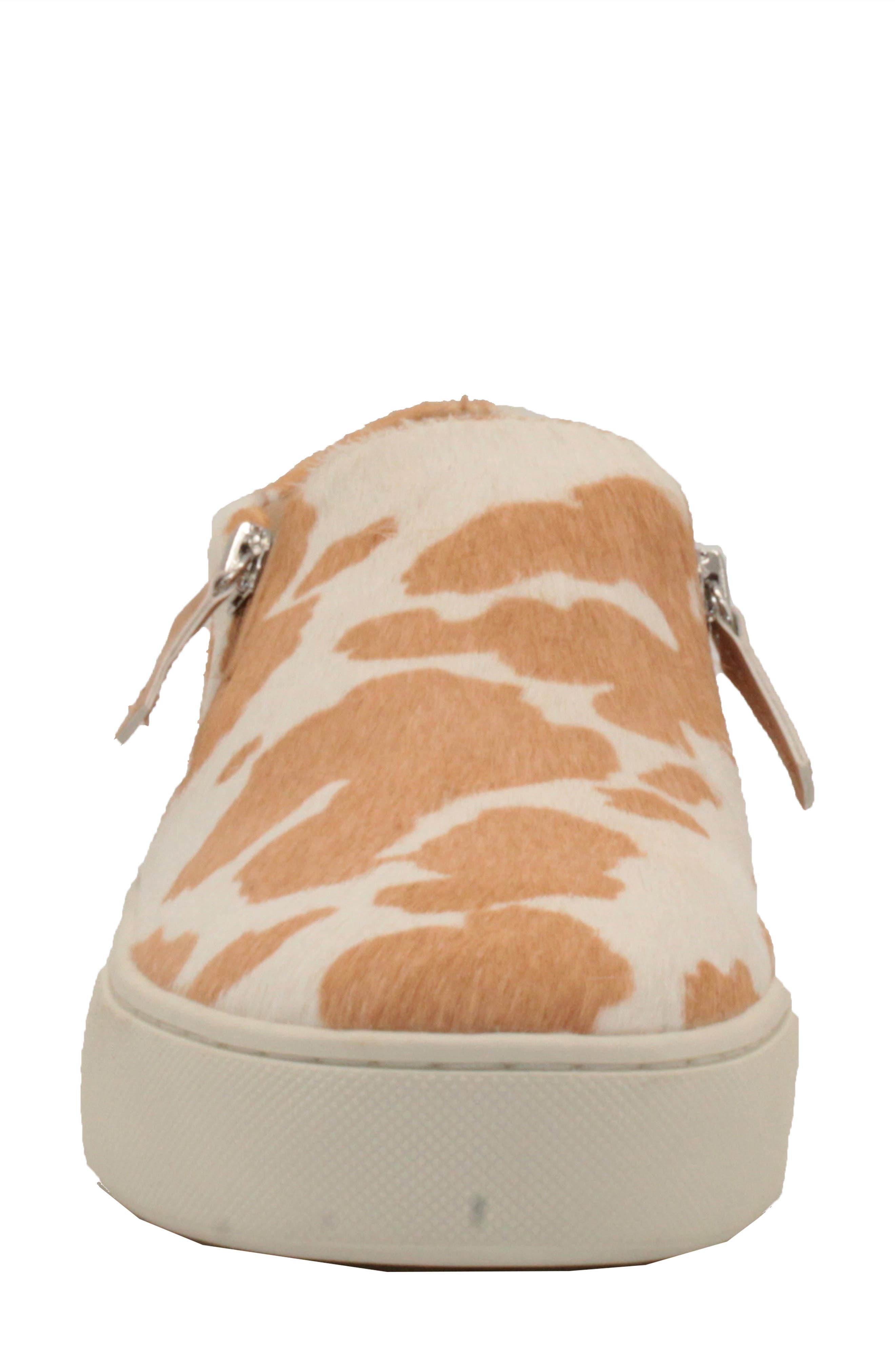 Very Volatile Volatile Normande Genuine Calf Hair Platform Sneaker, Alternate, color, Tan/ White Cow Print Calf Hair