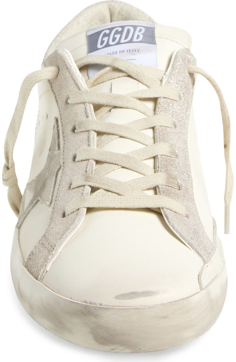 Golden Goose Super-Star Low Top Sneaker, Alternate, color, White/ Platinum