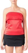 Endless Rose Strapless Satin Top