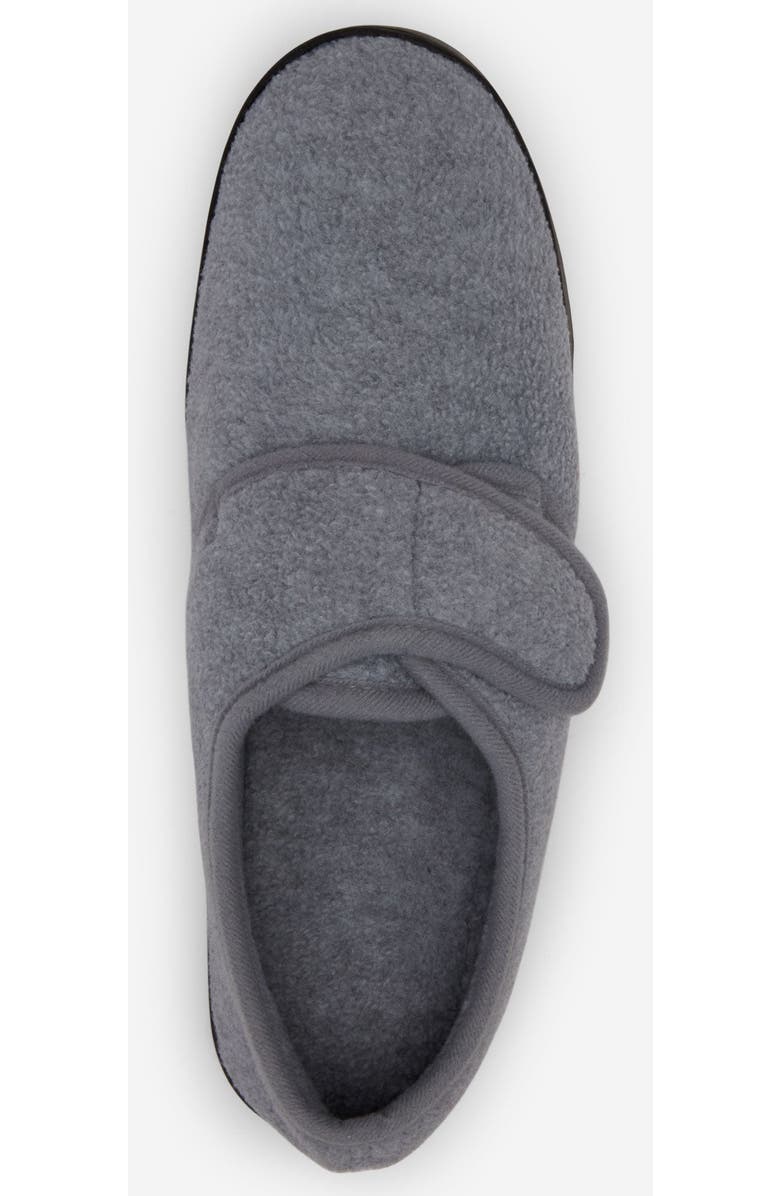 KingSize Adjustable Fleece Slippers, Alternate, color, Black