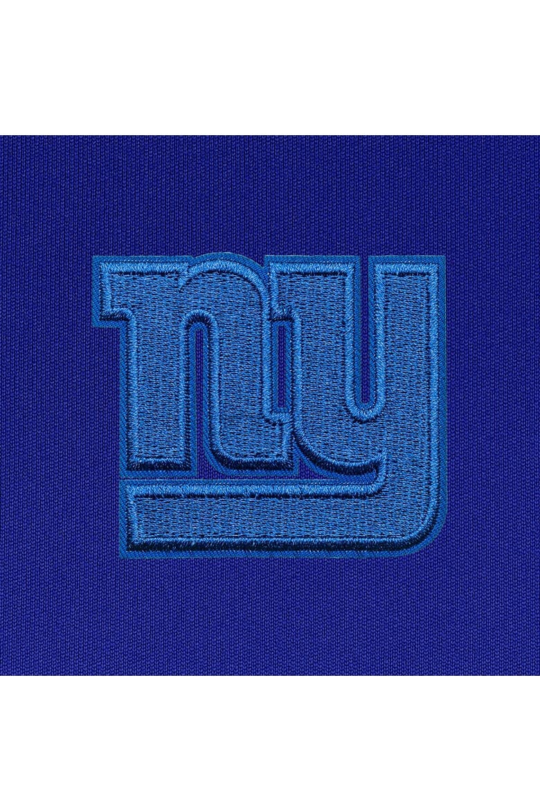 Men's Antigua Royal New York Giants Tonal Logo Big & Tall Generation Quarter-Zip Pullover Top, Alternate, color, Royal