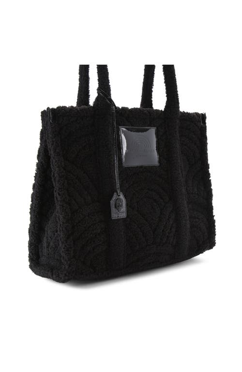 Kurt Geiger London Large Faux Fur Southbank Tote In Black
