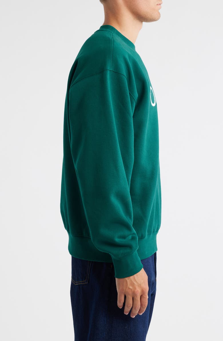 Obey Headlines Logo Sweatshirt, Alternate, color, Botanical Garden