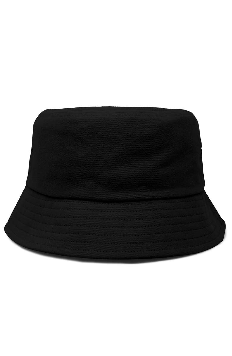 Dalix Womens Lil Matcha Cotton Bucket Hat, Alternate, color, Black