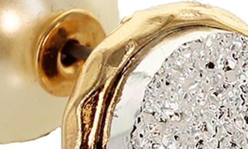Olivia Welles Cyerra Duo Stud Earrings In Gold