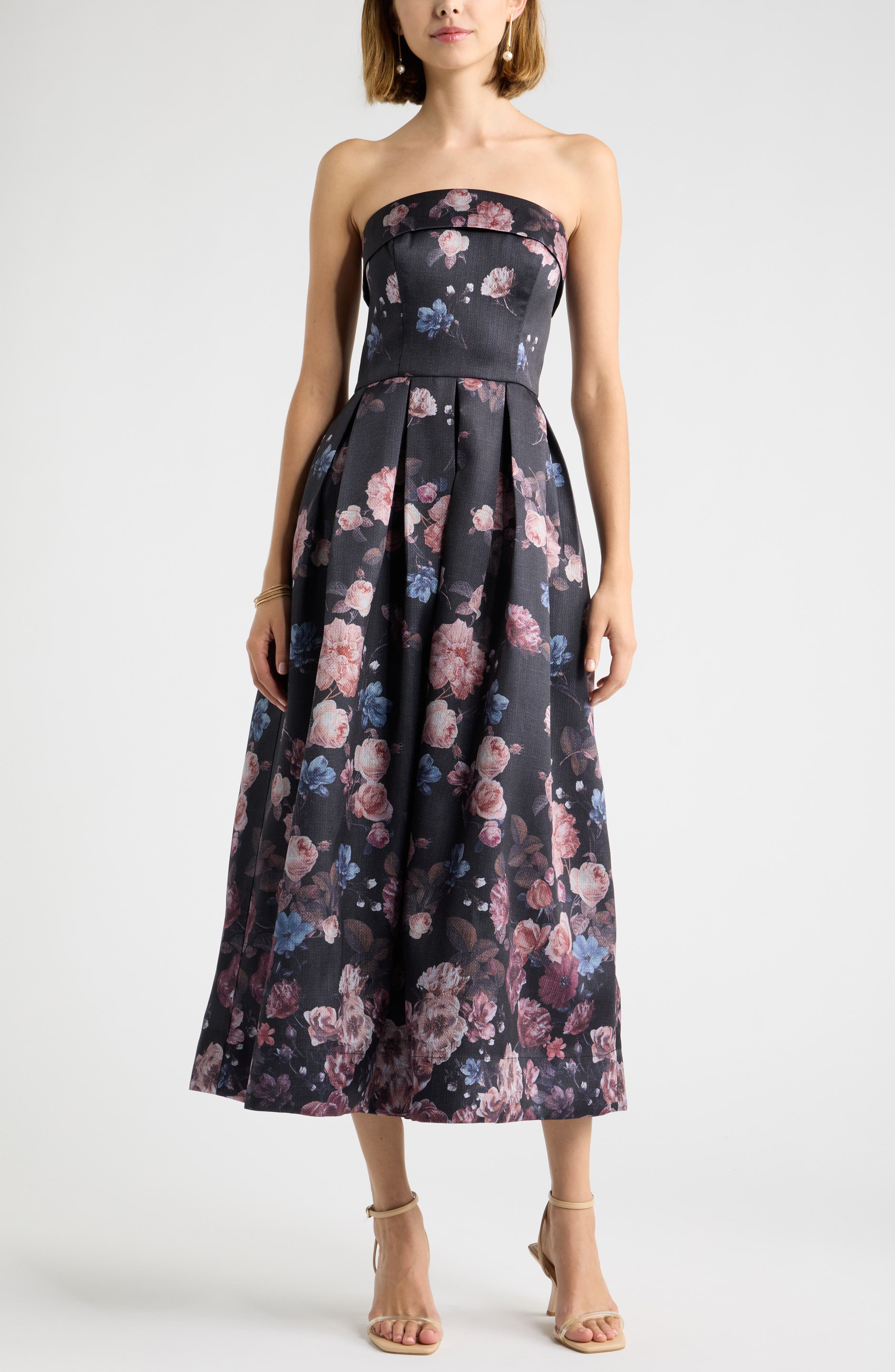 selected BLACK MULTI EMMA FLORAL