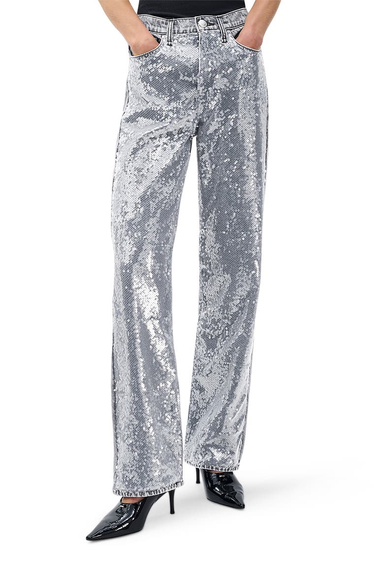 Shea Sequin Straight Leg Jeans, Main, color, STELSEQUIN