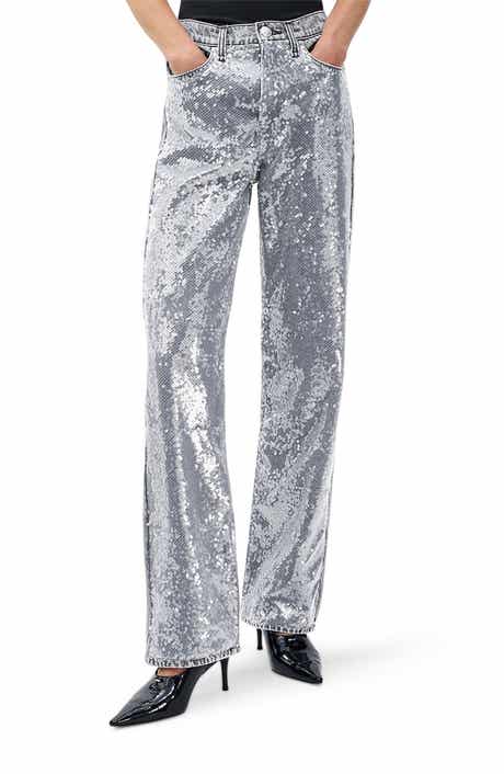 rag & bone Shea Sequin Straight Leg Jeans