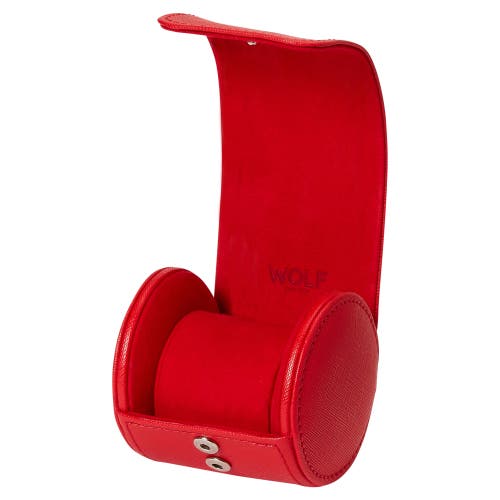 Wolf Tutti Frutti Single Watch Roll In Red