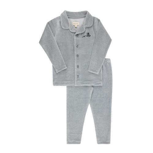 Ely's & Co. Kids'  Velour Stripe Collection In Blue