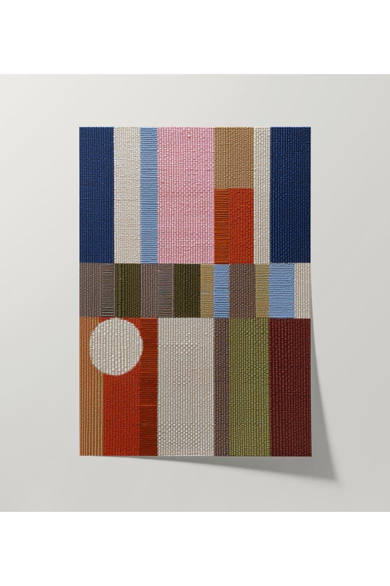 Woven Perspectives No. 07 Geometric Abstract Art Print, Alternate, color, Unframed - 12x16