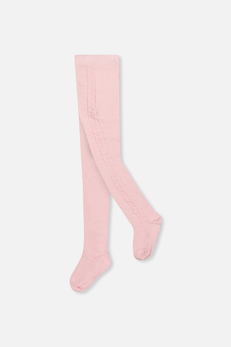 Knit Textured Cotton Blend Stretch Tights, Main, color, Dusty Pink