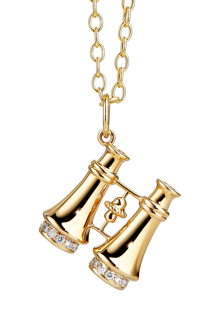 Star Gazer Pendant, Main, color, Yellow Gold