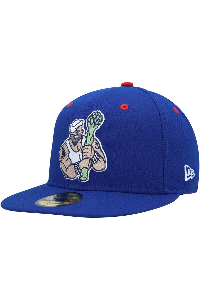 Men's New Era Blue Stockton Ports Marvel x Minor League 59FIFTY Fitted Hat, Main, color, Blue