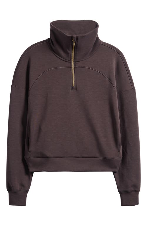 Rhone Dreamglow Half Zip In Brown