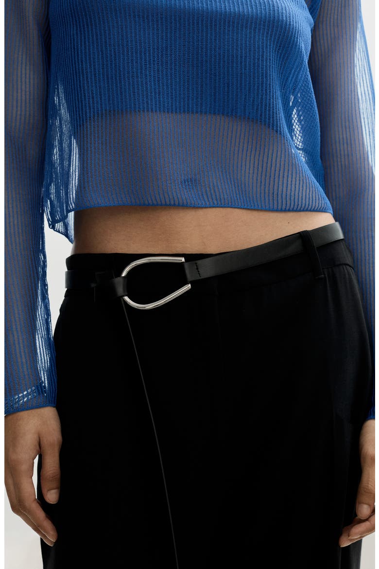 Sheer Crop Sweater, Alternate, color, VIBRANT BLUE