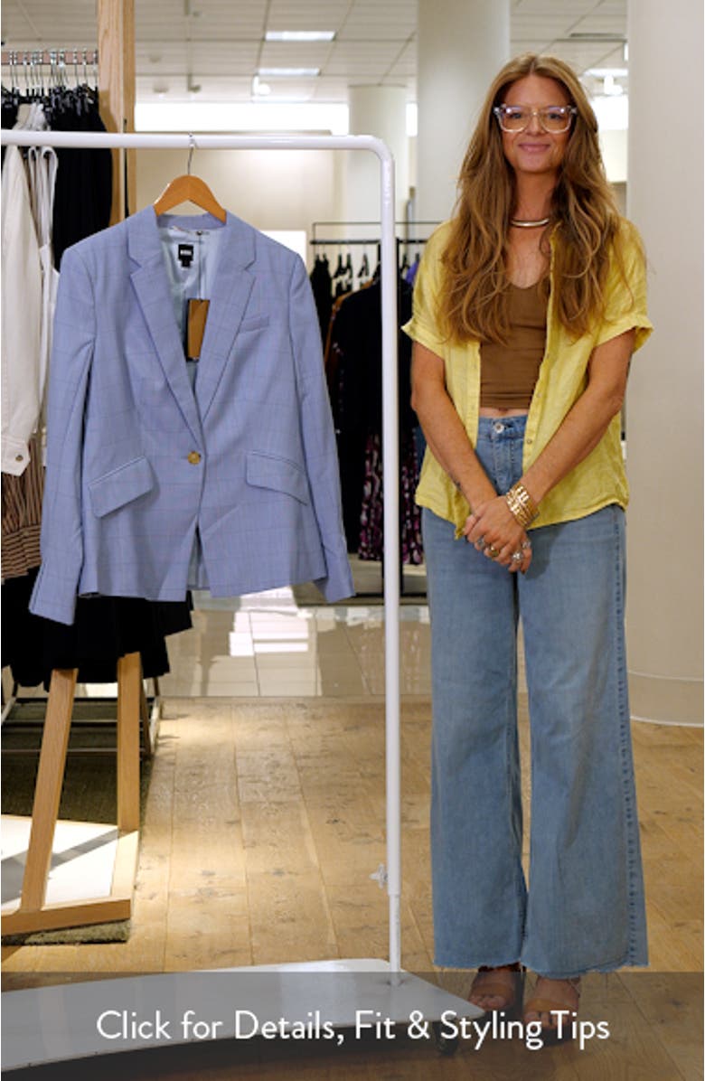 Jia Windopane Plaid Jacket, sales video thumbnail