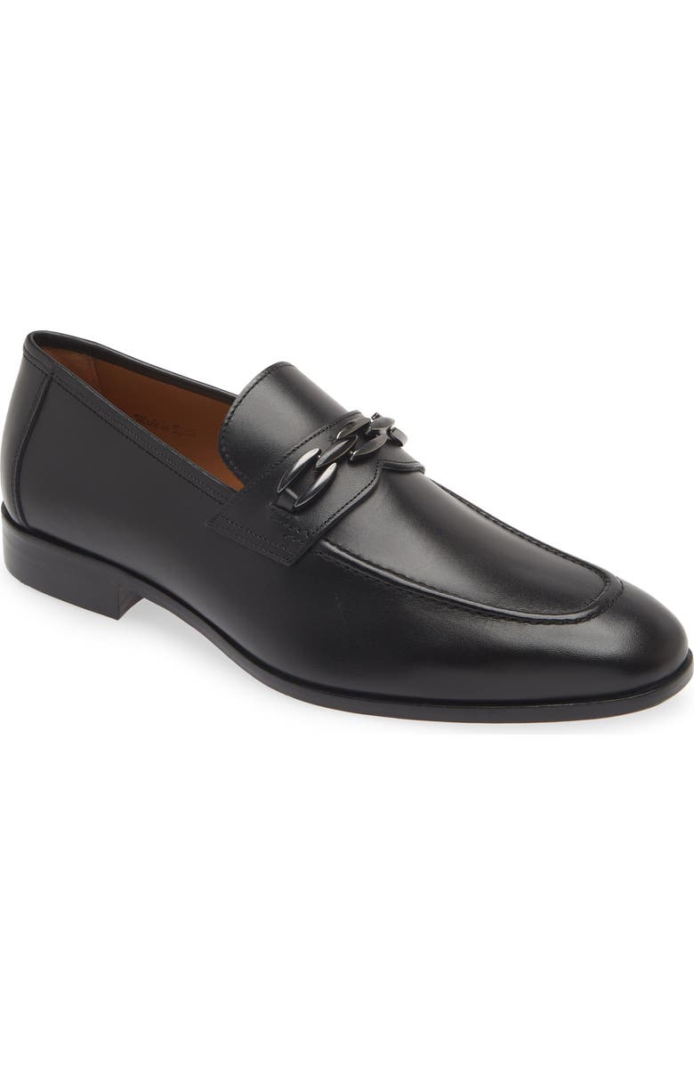 Mezlan Bit Ornament Leather Loafer, Main, color,