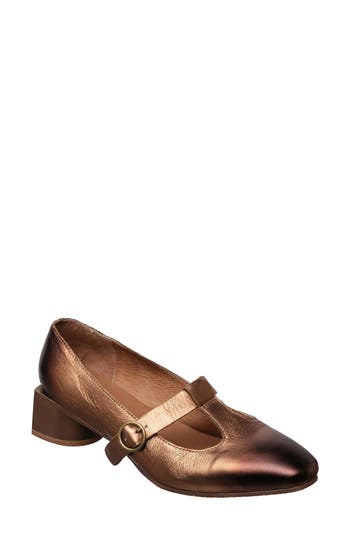 Antelope Chloe T-strap Pump In Brown