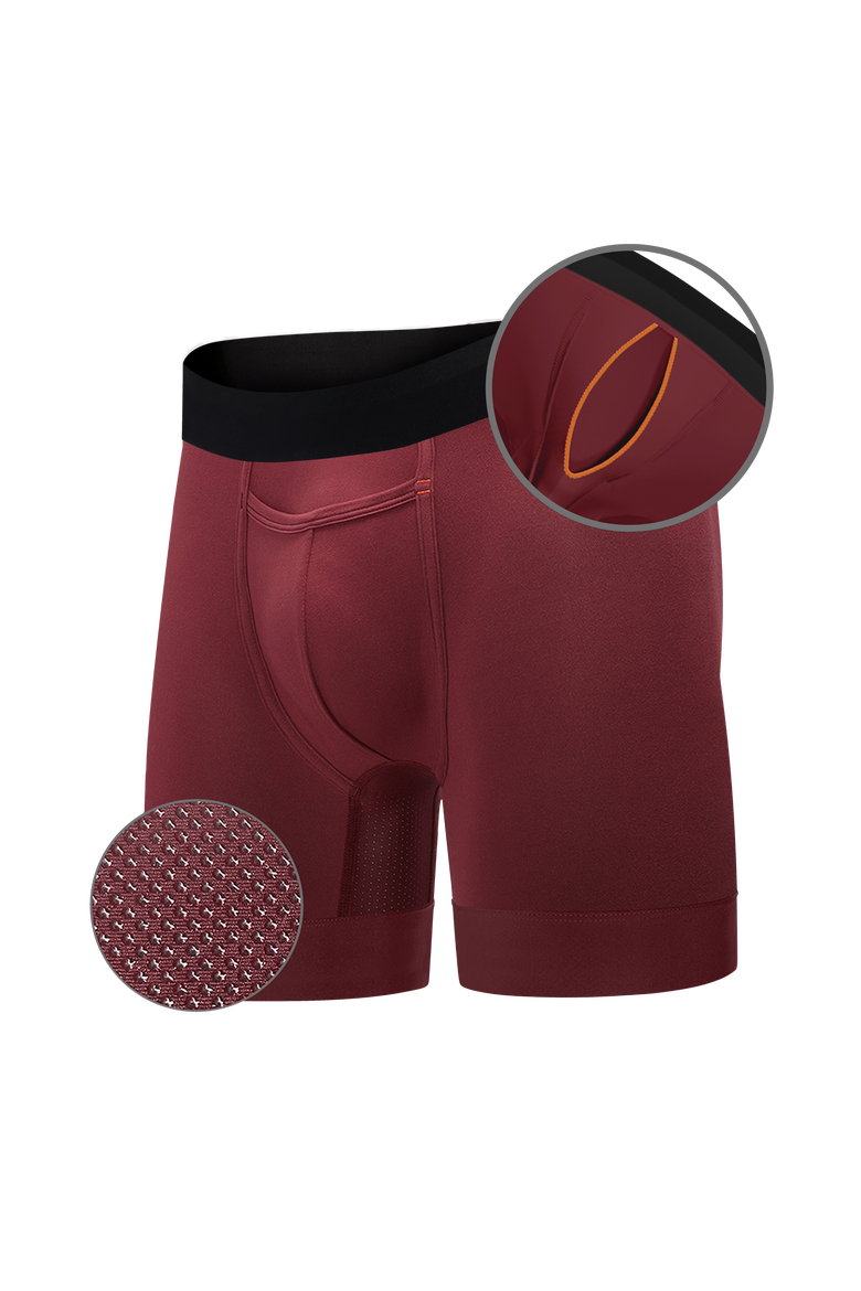 Elite Air II Boxer Brief, Main, color, Oxblood