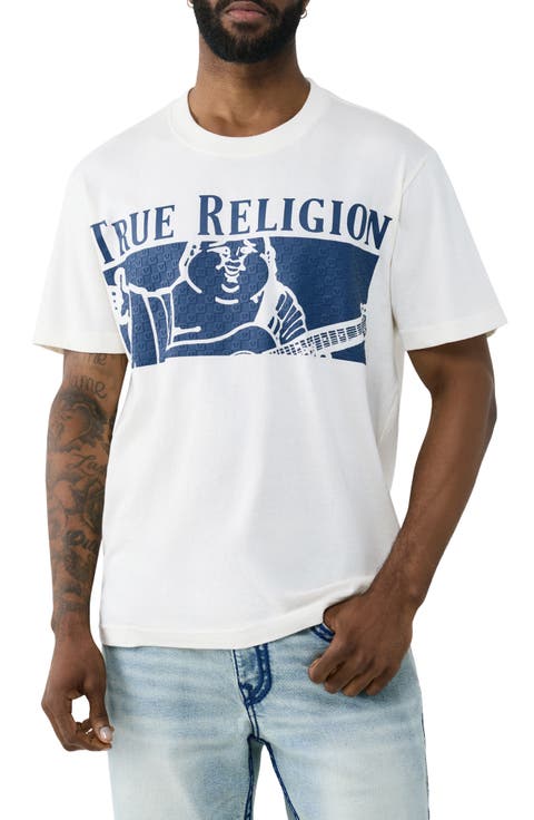 Checkered Buddha Cotton Graphic T-Shirt