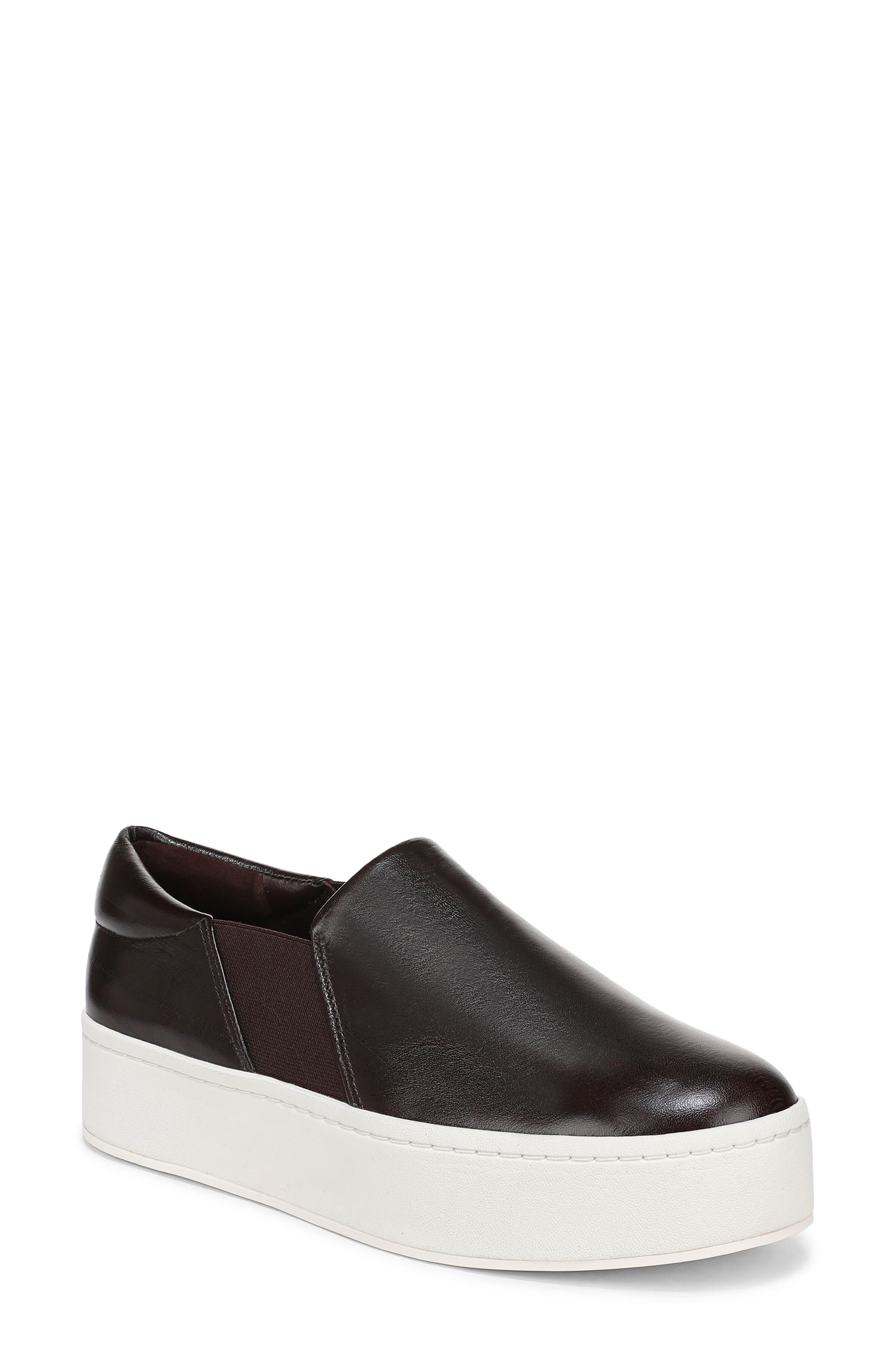 Vince Warren Platform Slip-On Sneaker, Main, color, Ganache