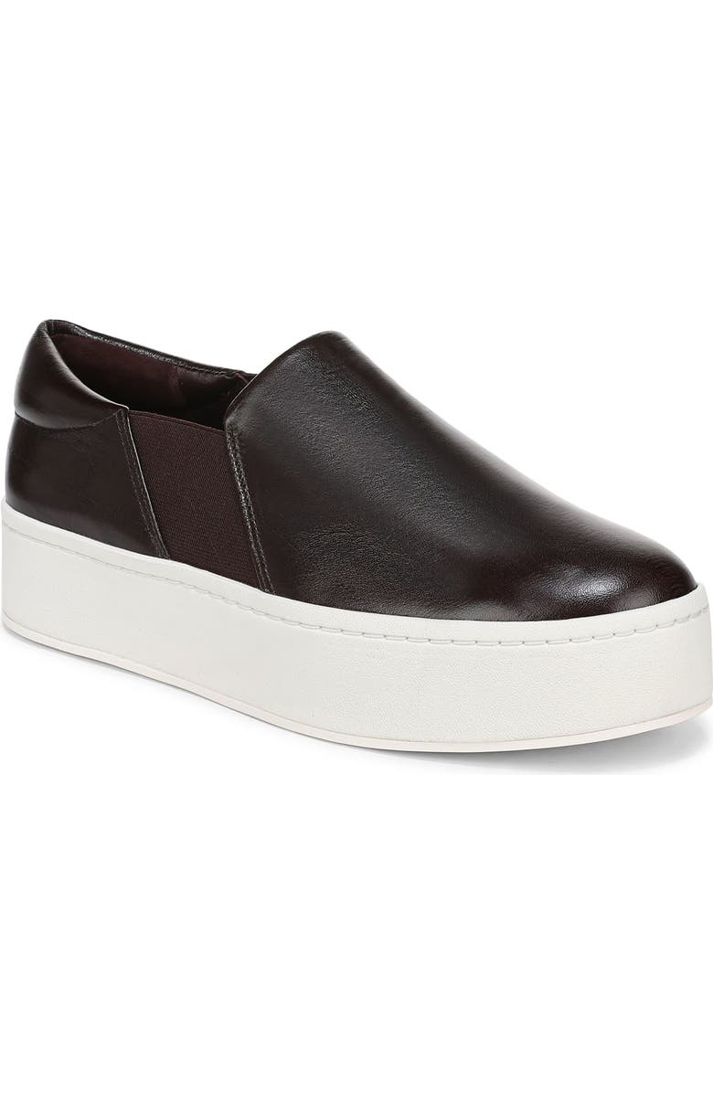 Vince Warren Platform Slip-On Sneaker, Main, color, Ganache