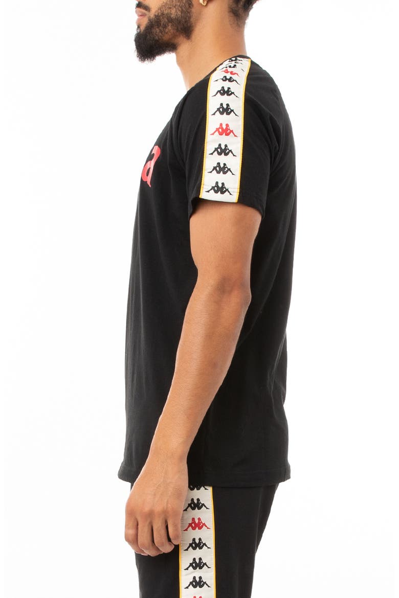Kappa 222 Banda Deto Graphic Tee, Alternate, color, BLACK