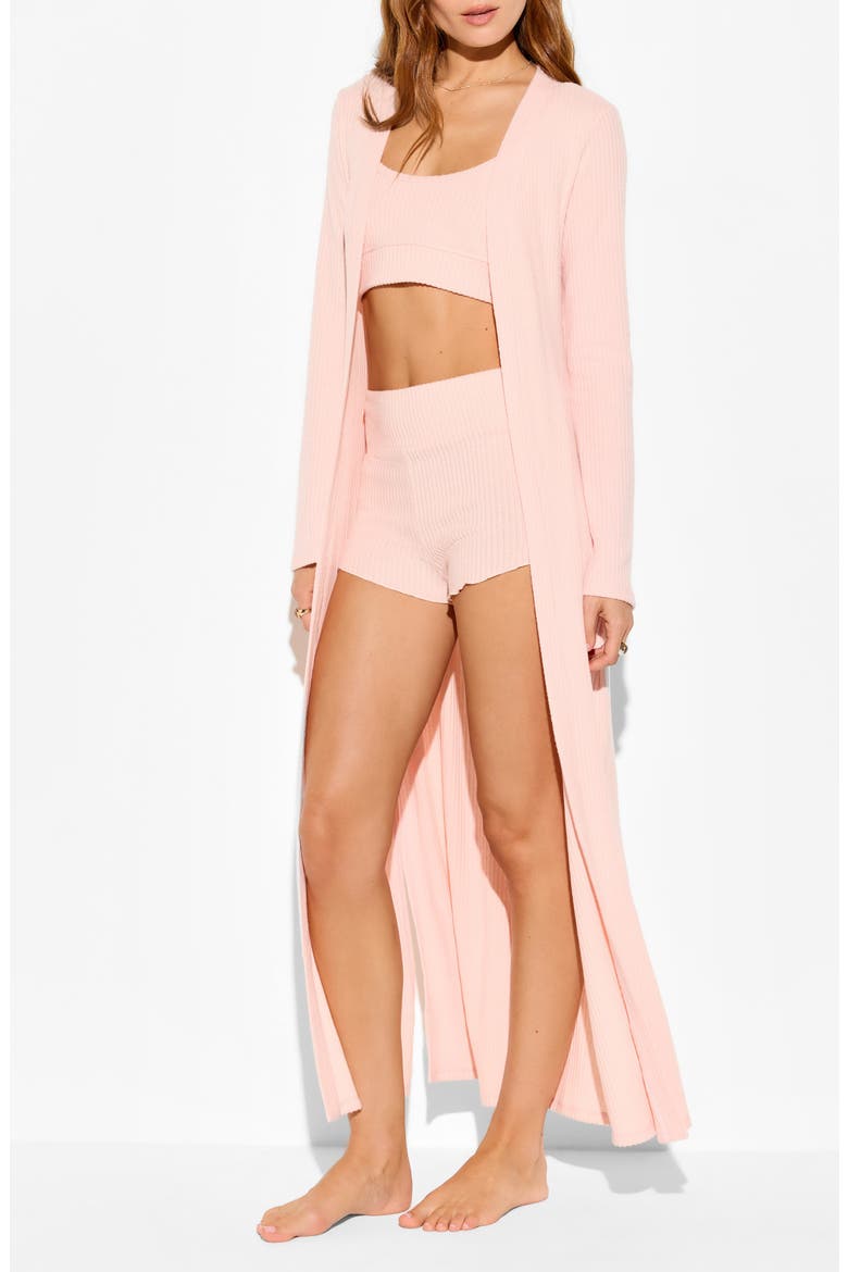 Vida Rib Duster, Alternate, color, BLUSH PINK