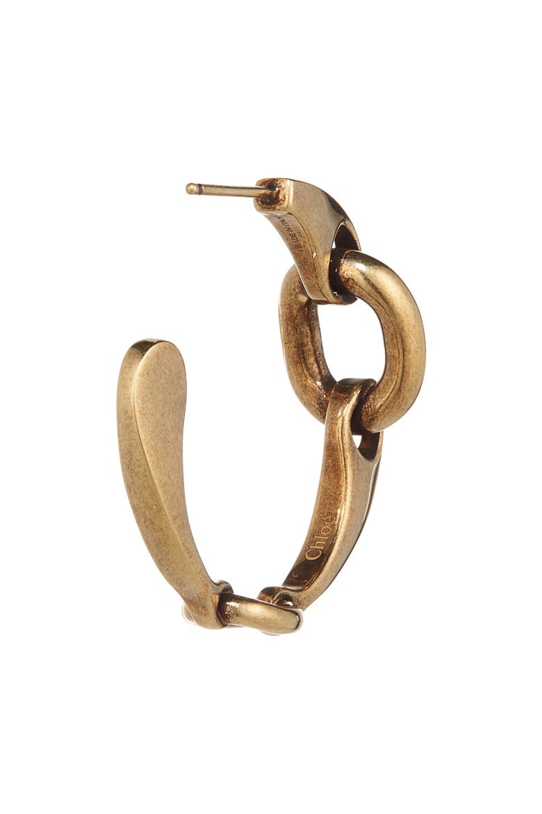 The Chloé Spirit Hoop Earrings, Alternate, color, VINTAGE GOLD
