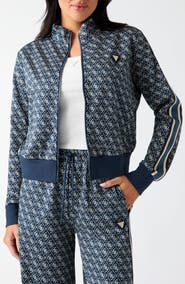 GUESS 4G Jacquard Full Zip Track Jacket