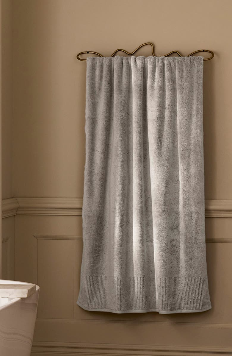 Boll & Branch Turkish Ultra Plush Organic Turkish Cotton Bath Towel, Alternate, color, Pewter