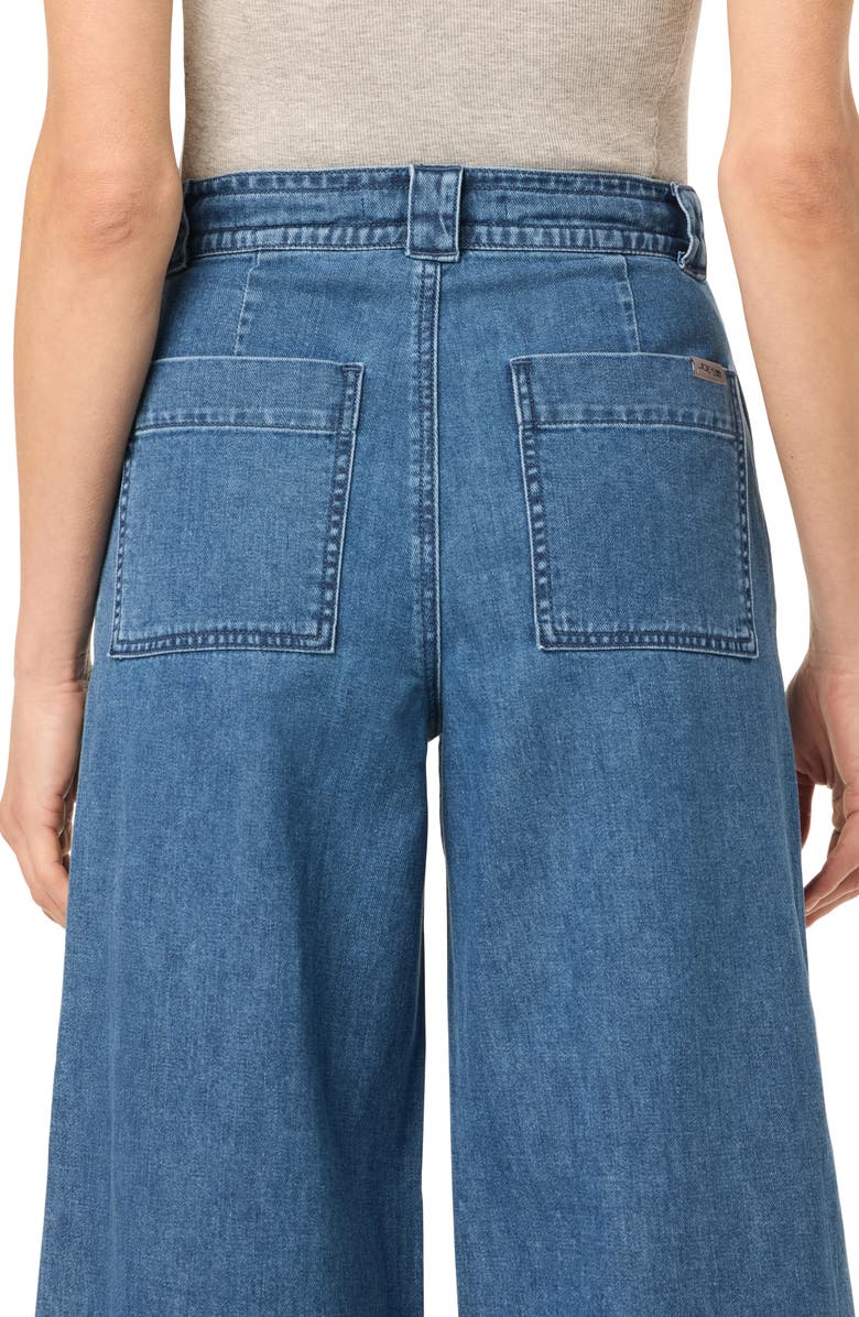 Joe's Tie Front Wide Leg Ankle Crop Trousers, Alternate, color, Mexico