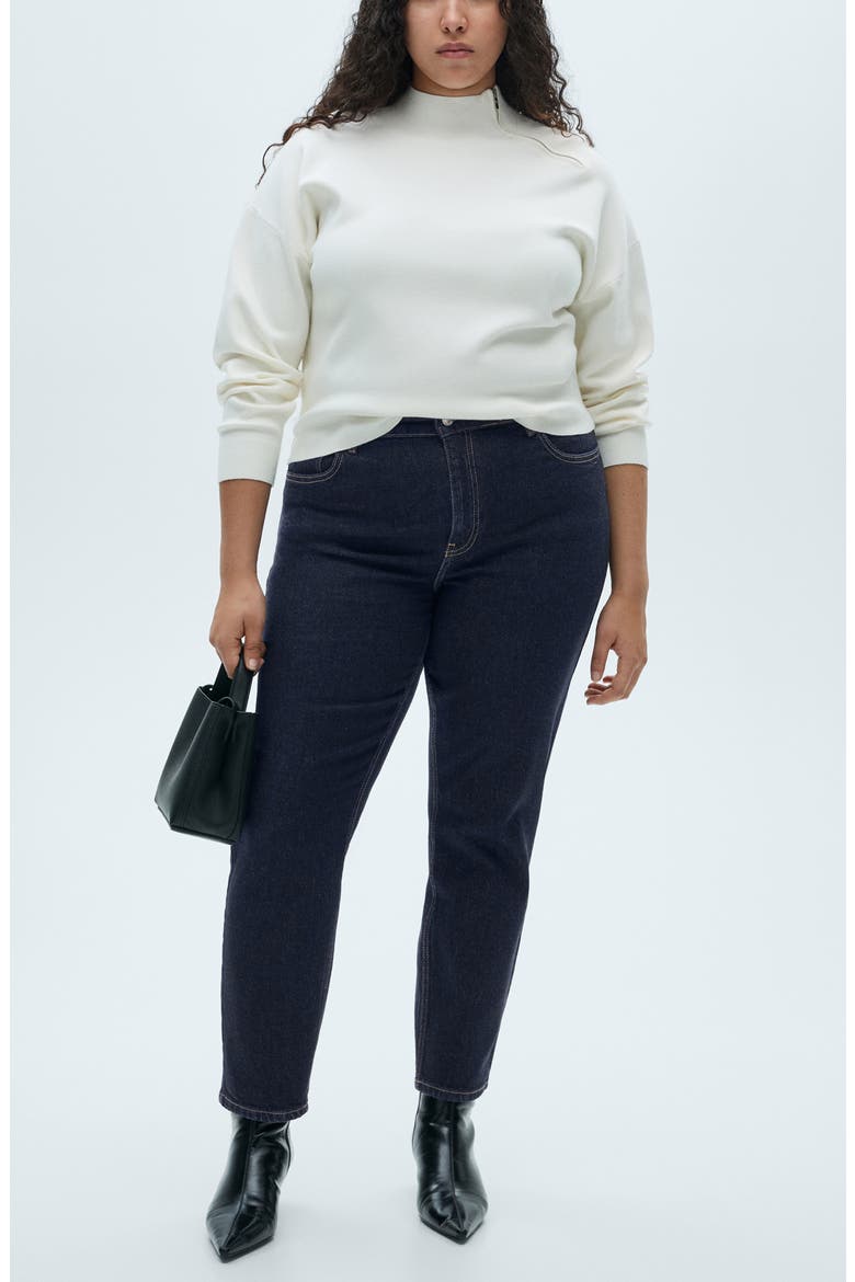 Comfort High Waist Straight Leg Jeans, Alternate, color, OPEN BLUE