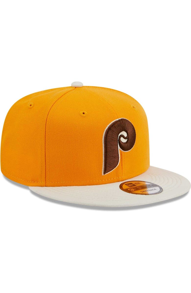 New Era Men's New Era Gold Philadelphia Phillies Tiramisu  9FIFTY Snapback Hat, Alternate, color, 