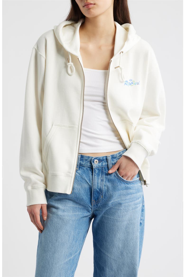 Lay Day Relaxed Cotton Blend Hoodie, Main, color, BONE