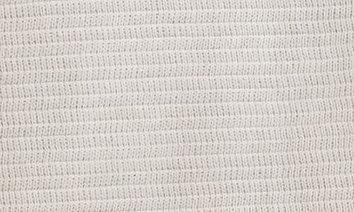 Blu Pepper Split Neck Long Sleeve Knit Top In White