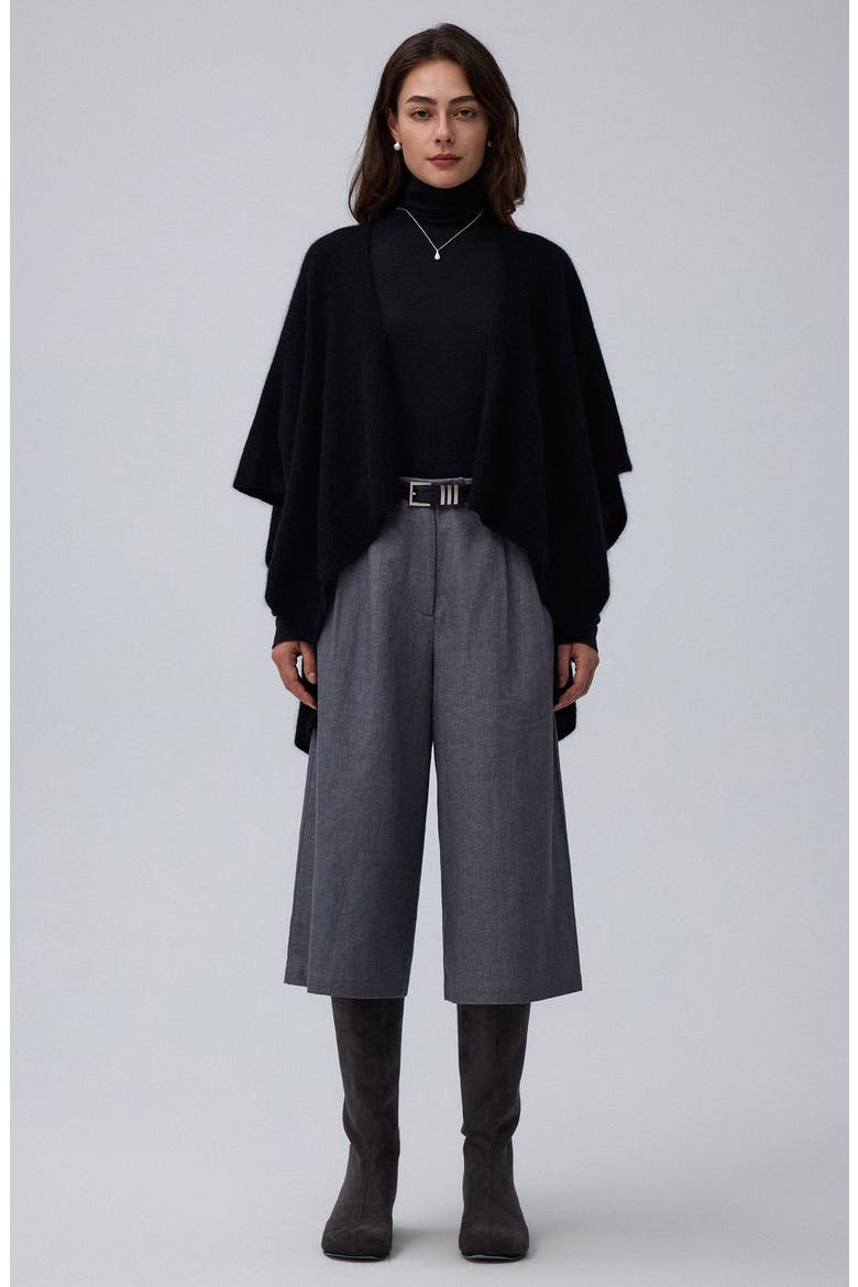 Wide Leg Culotte Shorts, Alternate, color, Riverstone