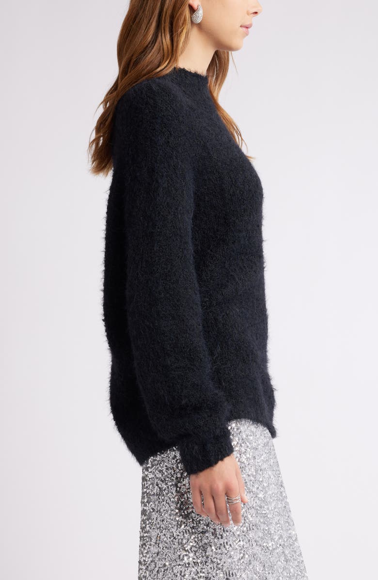 Open Edit Marled Mock Neck Sweater, Alternate, color,
