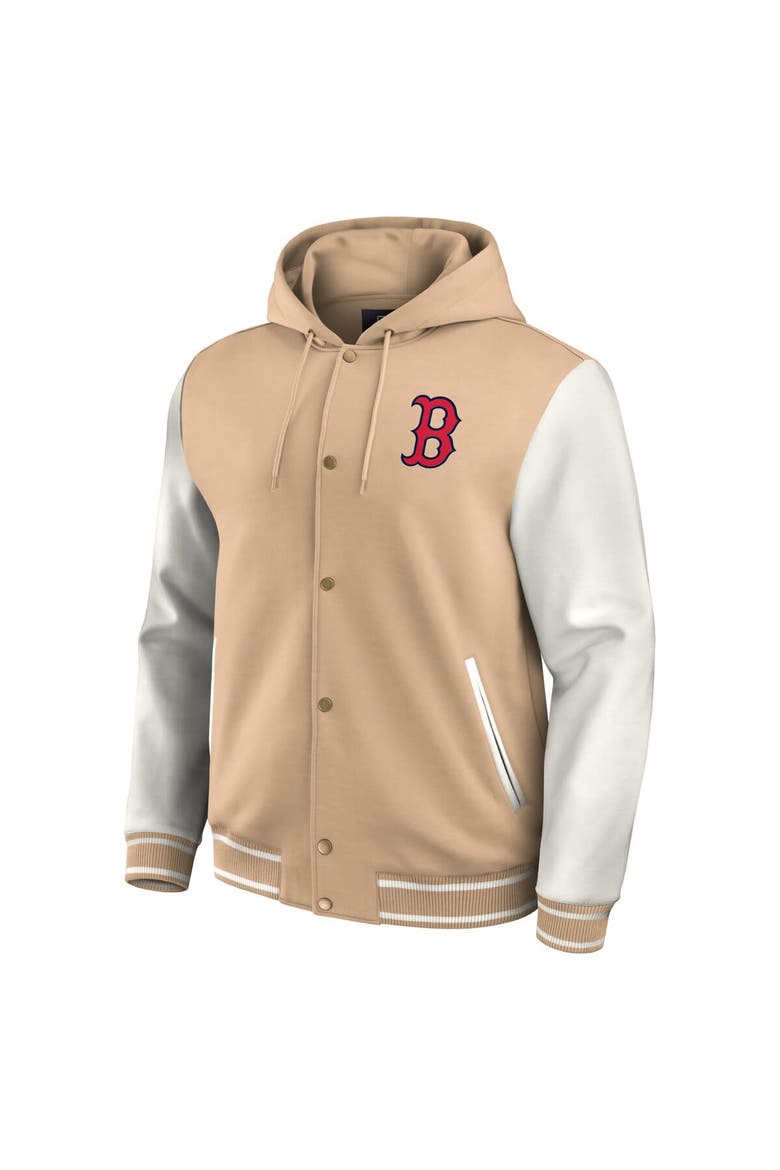 Men's Darius Rucker Collection by Fanatics Khaki Boston Red Sox Tri-Blend Full-Snap Hoodie Baseball Jacket, Alternate, color, Khaki