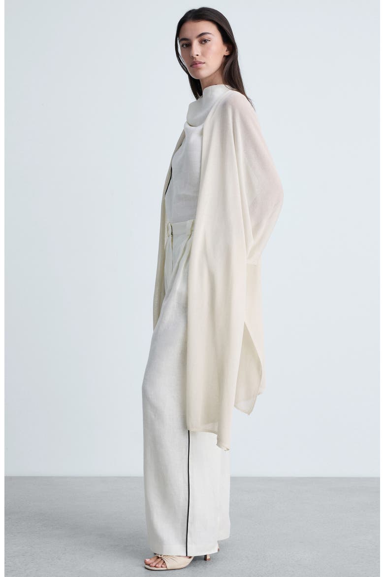 Longline Open Front Cardigan, Alternate, color, ICE GREY