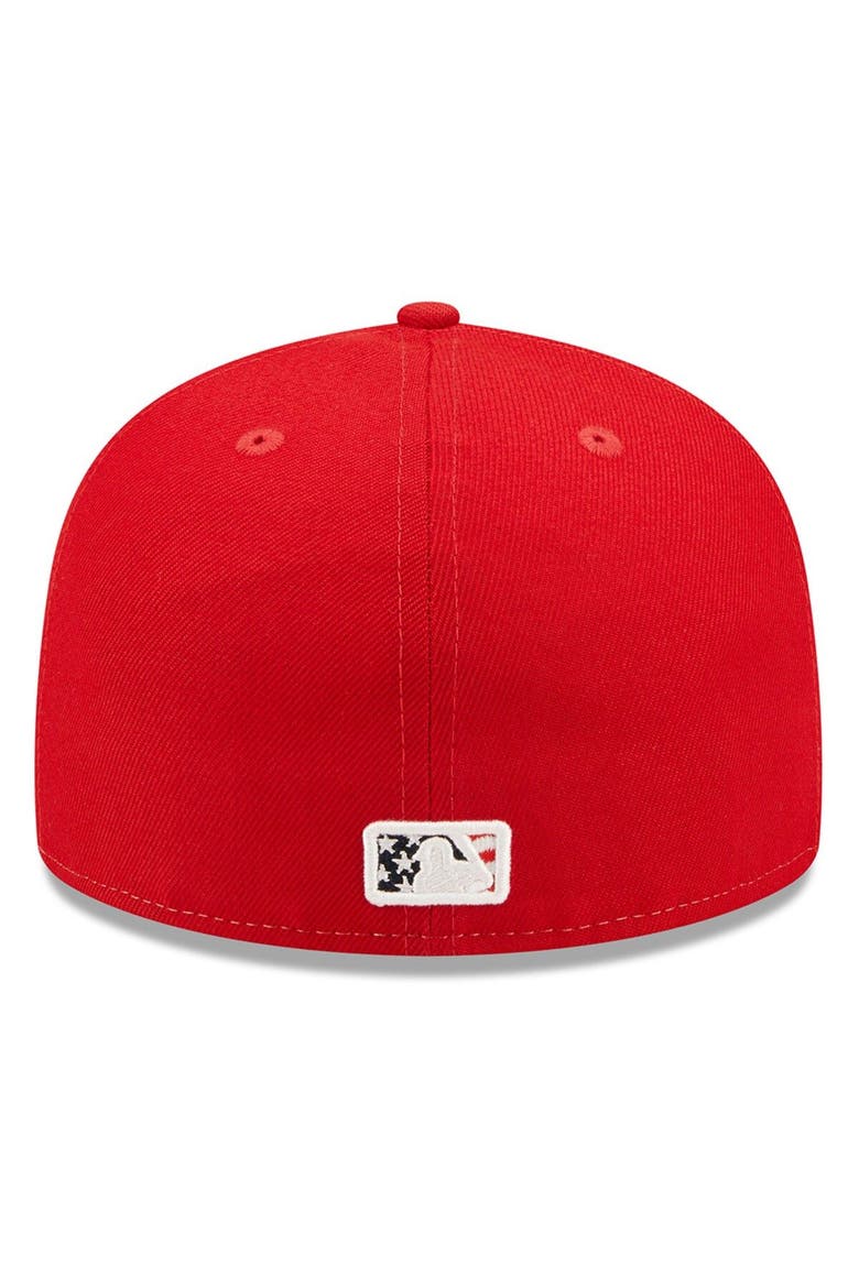 Men's New Era Red Pittsburgh Pirates 2022 4th of July On-Field 59FIFTY Fitted Hat, Alternate, color, Red