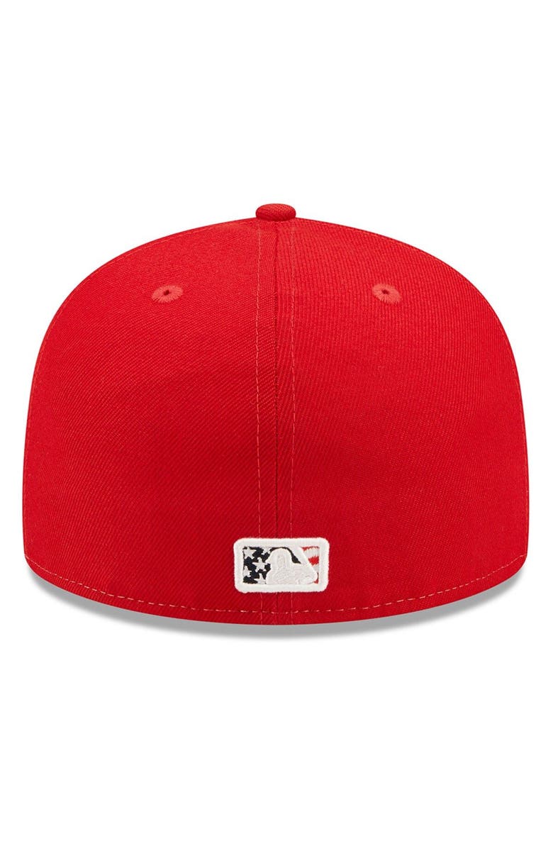 New Era Men's New Era Red Pittsburgh Pirates 2022 4th of July On-Field 59FIFTY Fitted Hat, Alternate, color, Red