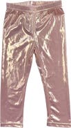 Petite Maison Kids Vegan Metallic Leather Leggings