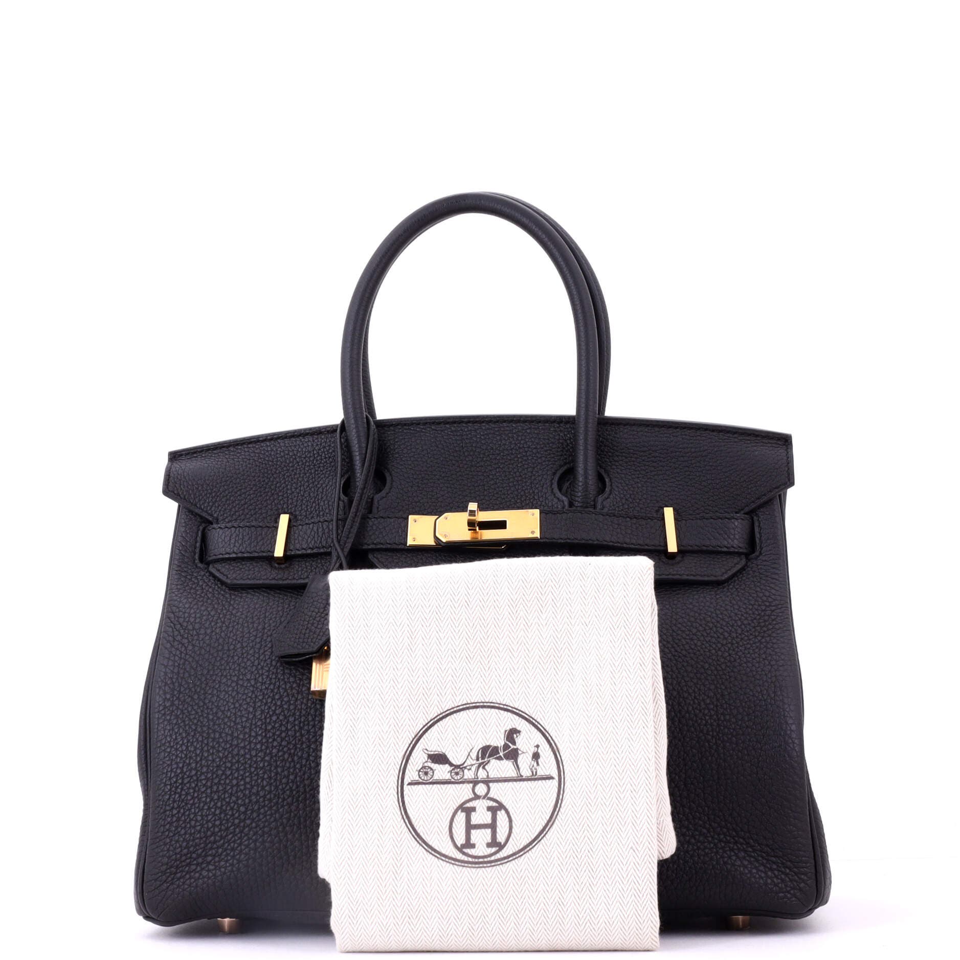 Pre-Owned Hermes Birkin Handbag Black Togo with Rose Gold Hardware 30, Alternate, color, Noir