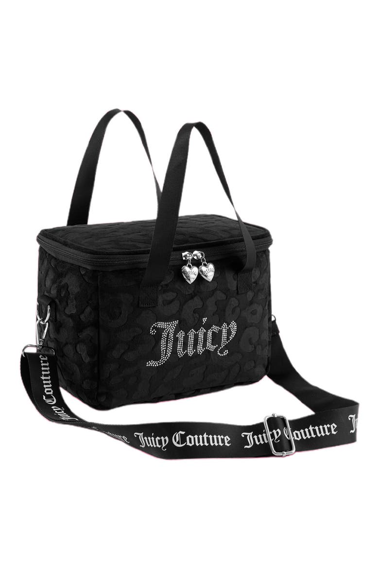 Chill Couture Insulated Lunch Bag, Main, color, BLACK EMBOSSED LEOPARD